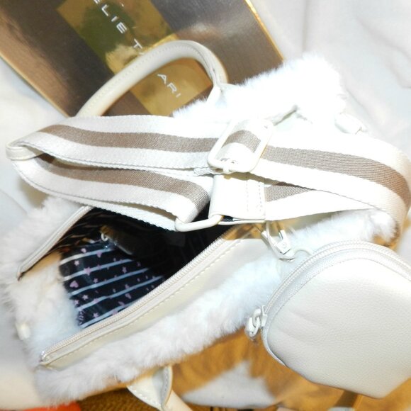 BETSEY JOHNSON LUV BETSEY FAUX FUR LBJODIE SATCHEL HANDBAG 🆕FAST😮💨⚡🚚 - Picture 12 of 16